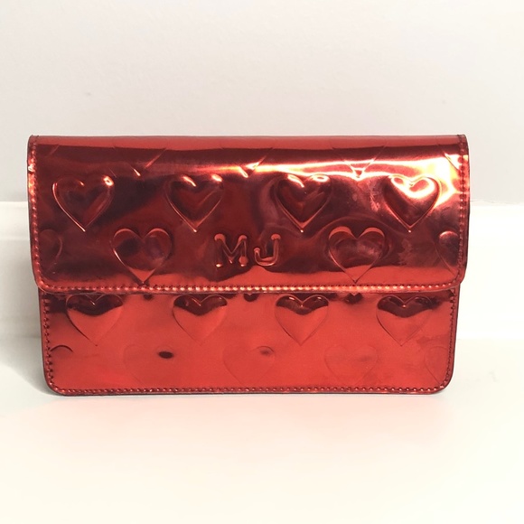 Marc Jacobs for Marc Jacobs Limited Edition Red Metallic Heart Crossbody/Clutch - Picture 3 of 16